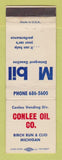 Matchbook Cover - Mobil oil gas Conlee Birch Run Clio MI WEAR