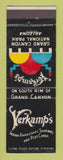 Matchbook Cover Verkamp's Indian Crafts Post Cards Grand Canyon National Park AZ