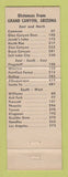 Matchbook Cover Verkamp's Indian Crafts Post Cards Grand Canyon National Park AZ