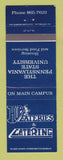 Matchbook Cover - Hub Eateries Catering Penn State University State College PA