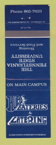 Matchbook Cover - Hub Eateries Catering Penn State University State College PA