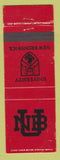 Matchbook Cover - University of New Brunswick NB