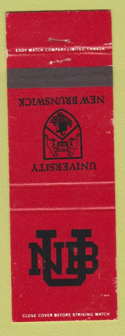 Matchbook Cover - University of New Brunswick NB