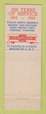 Matchbook Cover - Stimpson Metal Goods Fasteners Brooklyn NY 1952