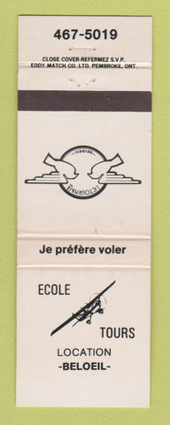 Matchbook Cover - Ecole Tours Beloeil QC WEAR