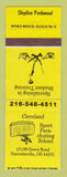 Matchbook Cover - Cleveland Parachuting School Garrettsville OH Skydiving