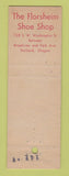 Matchbook Cover - Florsheim Shoes Portland OR WEAR