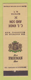 Matchbook Cover - Freeman Men's Shoes CE Knox Batavia NY