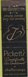 Matchbook Cover - Pickett's Chattanooga TN Midget