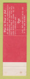 Matchbook Cover - Concentrated Employment Program Baltimore MD SAMPLE