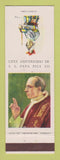 Matchbook Cover - Pope Pius XII Brazil Catholic
