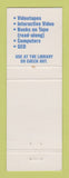 Matchbook Cover - Project Literacy Stow OH Public Library