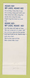 Matchbook Cover - US Merchant Marine Academy Kings Point NY