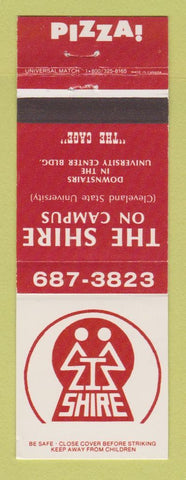 Matchbook Cover - The Shire on Campus Cleveland State University OH Pizza