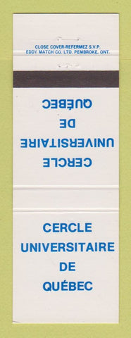 Matchbook Cover - Cercle University QC Quebec