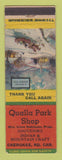 Matchbook Cover - Qualla Park Shop Cherokee NC