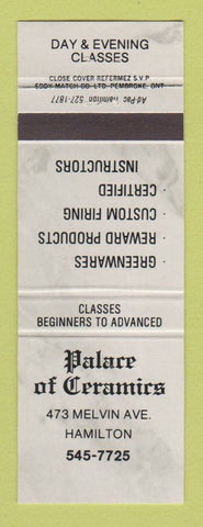 Matchbook Cover - Palace of Ceramics Hamilton ON
