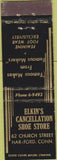 Matchbook Cover - Elkin's Shoe Store Hartford CT Midget