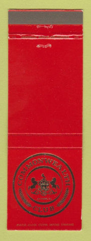 Matchbook Cover - Commonwealth Club  PA