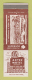 Matchbook Cover - Aztec Motel Orangeburg SC