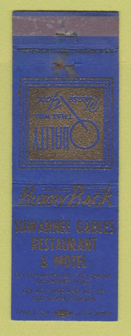 Matchbook Cover - Suwannee Gables Restaurant Motel Old Town FL WORN