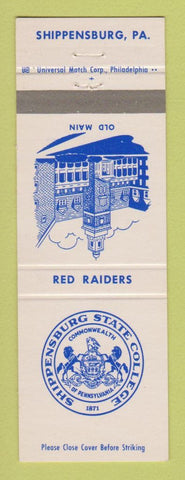 Matchbook Cover - Shippensburg State College PA Red Raiders