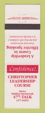 Matchbook Cover - Christopher Leadership Course Halifax Dartmouth NS