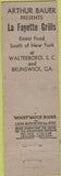 Matchbook Cover - Hotel Lord College Walterboro SC Midget