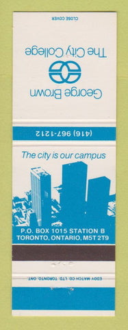 Matchbook Cover - George Brown City College Toronto ON