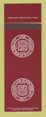 Matchbook Cover - Harvard Club of New York City SAMPLE