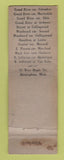 Matchbook Cover - Sanders Tri Cleaning UNIVERSAL LONG Birmingham Detroit MI WEAR