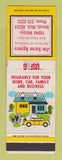 Matchbook Cover - Jim Saros Insurance Detroit MI USF&G