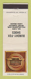 Matchbook Cover - Florsheim Shoes Bunday Fox Long Beach CA