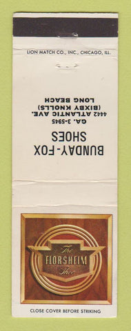 Matchbook Cover - Florsheim Shoes Bunday Fox Long Beach CA