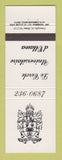 Matchbook Cover - Le Cercle University of Ottawa ON