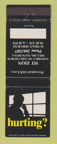 Matchbook Cover - Mount Zion Aeemsbly of God Church Manurewa New Zealand