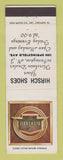 Matchbook Cover - Florsheim Shoes Hirsch Irvington NJ