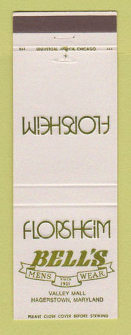 Matchbook Cover - Florsheim Shoes Bell's Hagerstown MD