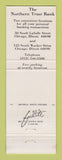 Matchbook Cover - Northern Trust Company Chicago IL Banking