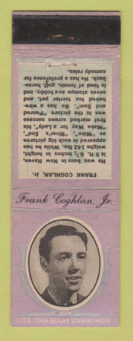 Matchbook Cover - Diamond 1930's Movie Stars Frank Coghlan Jr WEAR