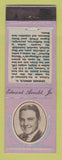 Matchbook Cover - Diamond 1930's Movie Stars Edward Arnold Jr