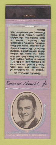 Matchbook Cover - Diamond 1930's Movie Stars Edward Arnold Jr