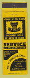 Matchbook Cover - Wm Sweitzer Son Excavating Reading PA