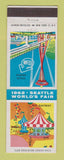 Matchbook Cover - 1962 Seattle WA World's Fair Space Needle US Gayway
