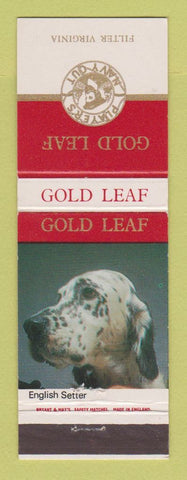 Matchbook Cover - Player's Navy Cut Gold Leaf Cigarettes UK English Setter