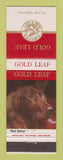 Matchbook Cover - Player's Navy Cut Gold Leaf Cigarettes UK Red Setter