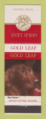 Matchbook Cover - Player's Navy Cut Gold Leaf Cigarettes UK Red Setter