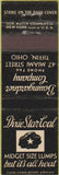 Matchbook Cover - Baumgardner Co Tiffin OH Coal Midget