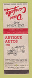Matchbook Cover - Antique Cars 1908 Model T Ford Canada WEAR