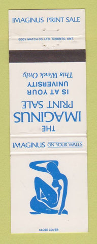 Matchbook Cover - Imaginus Print Sale College ON? Canada WEAR